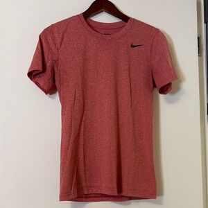 Nike Men's Heathered Red Short Sleeve Tee. The Nike Tee